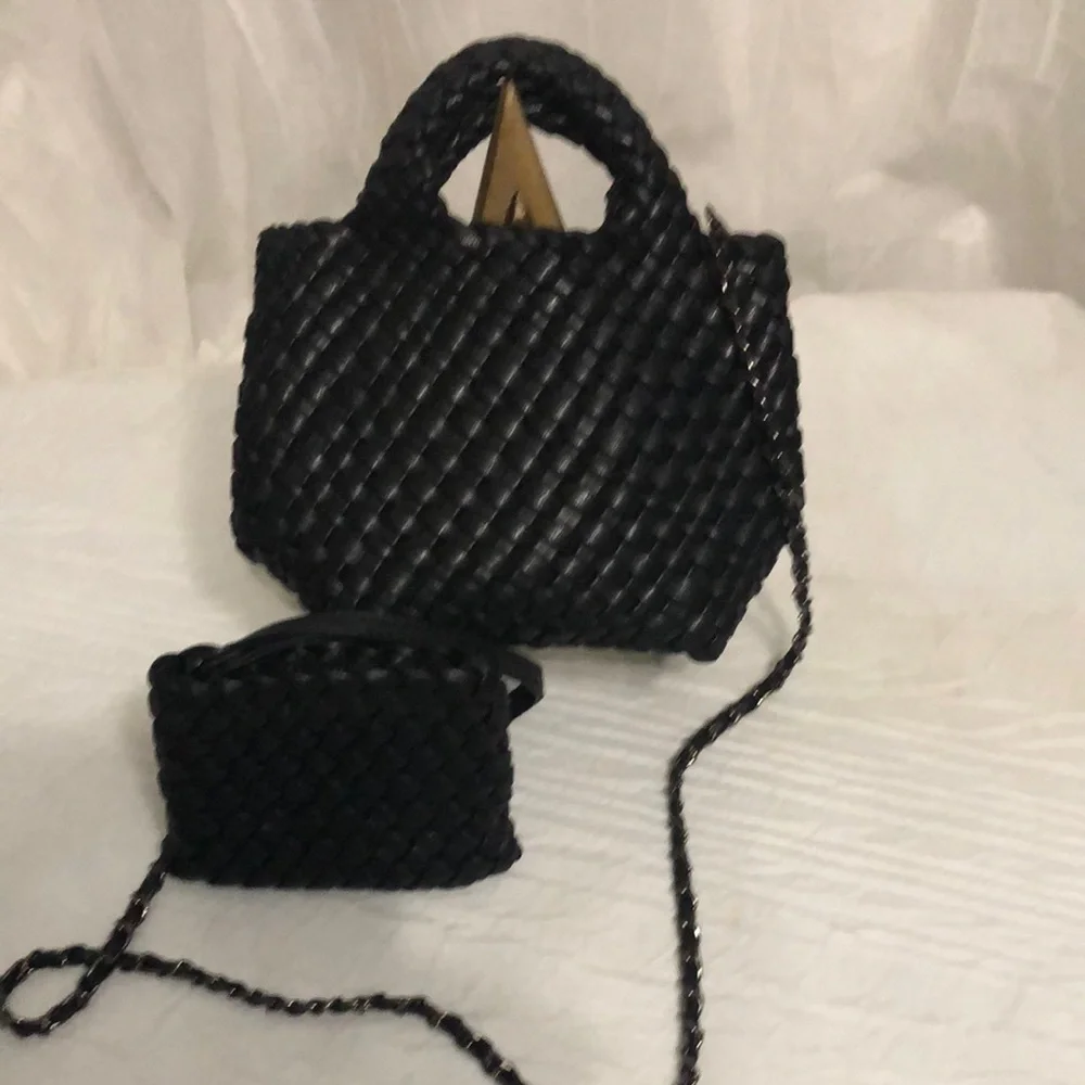 Woven Mini Crossbody and Wristlet
